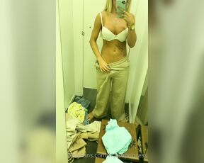 TS Horseprincess aka horseprincess OnlyFans Video - another video of the dressing room in the store today, if you want to see giving