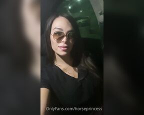 TS Horseprincess aka horseprincess OnlyFans Video - I was driving around and couldnt resist myself, I was too HORNY  so I stopped