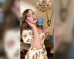 TS Rosealine aka porcelaingoirl OnlyFans Video - What do you think of my favorite dress