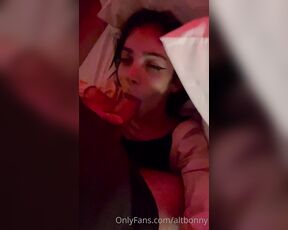 TS Altbonny aka altbonny OnlyFans Video - Teasing him in funny way and then getting fucked