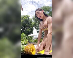 SerjaRabbit aka serjarabbit1 OnlyFans Video - Piña Colada  This pineapple juice with my milk will make you feel so fresh