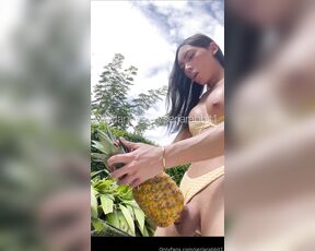 SerjaRabbit aka serjarabbit1 OnlyFans Video - Piña Colada  This pineapple juice with my milk will make you feel so fresh