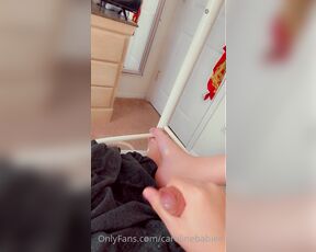 Julia aka Carolinebabiee OnlyFans - Omgg I was edging myself so much my cum came out a little with my pre cum 1