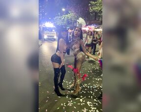 Ladyboy Mos aka Ladyboymos OnlyFans - Happy Mardi Gars Australia with meme sexy crazy lol