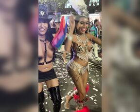 Ladyboy Mos aka Ladyboymos OnlyFans - Happy Mardi Gars Australia with meme sexy crazy lol