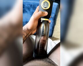 Shemale Chocolate aka pstarchocolate OnlyFans Video - 05-22-2024 - Wanted to try this new sex toy penis pump