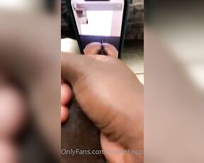 Shemale Chocolate aka pstarchocolate OnlyFans Video - 04-19-2020 - This nut felt so good watch me FaceTime this chocolate  ass