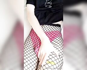 TS Avavme aka avavme OnlyFans Video - 09-16-2023 - pink panties and black fishnets