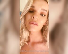 TS Naomi Anderson aka Tsnaomianderson OnlyFans - Strawberries and cream on my cock watch the full freak video of me fucking my hole, cumming on m 2