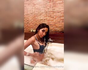 LadyboyShaSha aka ladyboyshasha - 11-25-2022 OnlyFans Video - Playing in bathub and cum