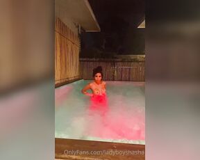 LadyboyShaSha aka ladyboyshasha - 06-04-2023 OnlyFans Video - Night time swim