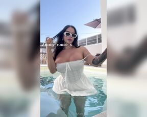 Ammy_rouse aka ammy_rouse_x - 08-19-2024 OnlyFans Video - A little milk in the pool Later I will be answering all the messages