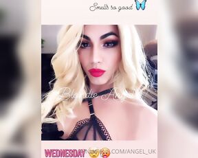 TS Angel Uk aka angel_uk - 02-10-2021 OnlyFans Video - Blondie Angel is back