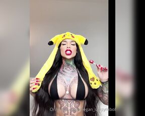 Megan Mora Ts aka megan_sexsymbol - 01-21-2021 OnlyFans Video - PIKA PIKACHU Throw milk on me  Lanzar Leche sobre Mi