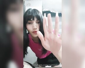 Samisita Trans aka samisita00 - 02-01-2023 OnlyFans Video - Do you want to be under me while I finish I have a very hard cock