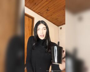 Samisita Trans aka samisita00 - 06-06-2024 OnlyFans Video - Buen dia amor te hace falta leche para el cafe