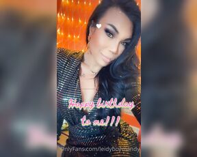 Ladyboy Mandy aka leidyboymandy - 04-23-2021 OnlyFans Video - Thanks for the birthday gifts