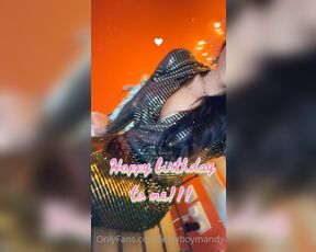 Ladyboy Mandy aka leidyboymandy - 04-23-2021 OnlyFans Video - Thanks for the birthday gifts