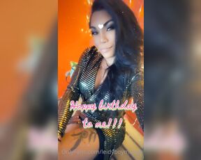 Ladyboy Mandy aka leidyboymandy - 04-23-2021 OnlyFans Video - Thanks for the birthday gifts