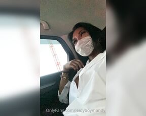 Ladyboy Mandy aka leidyboymandy - 07-31-2021 OnlyFans Video - 8 minute video Teasing the Libyan taxi driver while he is taking me to fuck my