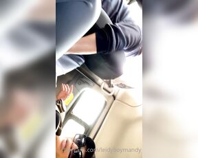 Ladyboy Mandy aka leidyboymandy - 04-01-2022 OnlyFans Video - Horny taxi driver likes to touch my dick while taking me to the station