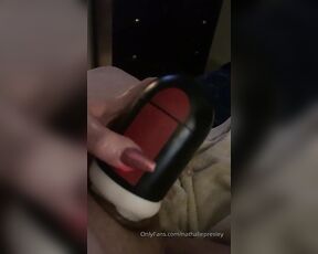 Nathalie Presley aka nathaliepresley - 08-29-2019 OnlyFans Video - This vibrating stroker feels soo good on my clit this morning part 14