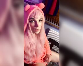 TS Eevie_chan aka eevie_chan - 08-15-2021 OnlyFans Video - Rainy night playtime