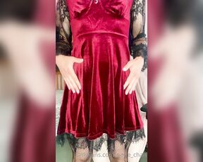 TS Eevie_chan aka eevie_chan - 08-16-2022 OnlyFans Video - Creamy mess in a gothic dress