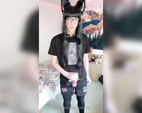 TS Eevie_chan aka eevie_chan - 07-01-2022 OnlyFans Video - Emo Evie back at it with the thick load