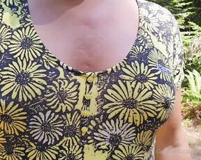 TS Ocean Girl aka oceangirlonshow - 07-05-2023 OnlyFans Video - Walking in a private garden and flashing my breasts