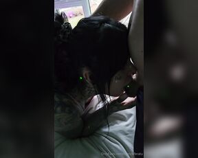 Amy Nosferatu aka zeenosferatu - 01-02-2024 OnlyFans Video - Off Series New year celebration with Daddy   POV blowjob, masturbation, teasing, anal