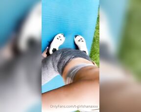 TS Shana aka t-girlshanaxxx - 04-07-2020 OnlyFans Video - Some isolation workouts