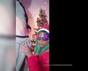 TS THROAT NYC aka mshooverthroat - 12-21-2019 OnlyFans Video - SUCKING BY THE XMAS TREE _ GULPING FAT WHITE COCK _ TWAS THE NIGHT OF BIG