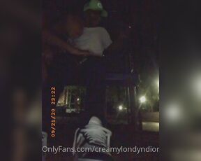 Creamy Londyn Dior aka creamylondyndior - 09-23-2020 OnlyFans Video - vlonedon and me outside being nasty