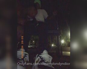 Creamy Londyn Dior aka creamylondyndior - 09-23-2020 OnlyFans Video - vlonedon and me outside being nasty