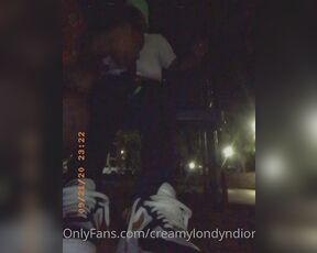 Creamy Londyn Dior aka creamylondyndior - 09-23-2020 OnlyFans Video - vlonedon and me outside being nasty