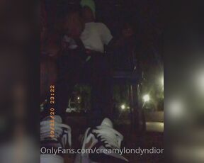 Creamy Londyn Dior aka creamylondyndior - 09-23-2020 OnlyFans Video - vlonedon and me outside being nasty