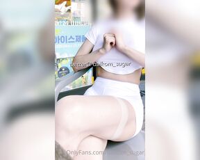 Dalkom_sugar aka dalkom_sugar - 08-17-2022 OnlyFans Video - 흰옷 타이즈 노브라 노팬티