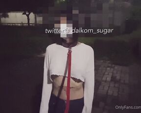 Dalkom_sugar aka dalkom_sugar - 08-20-2022 OnlyFans Video - 갈라지는 청바지로 도그플