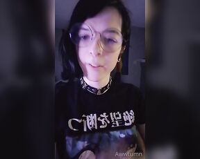 Autumn Rain aka awwtumdabottom - 08-11-2021 OnlyFans Video - Just me, wishing you were here to make me hard