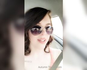 Autumn Rain aka awwtumdabottom - 06-02-2023 OnlyFans Video - Little update while heading back from filming