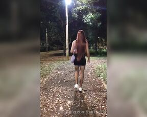 Hailyn Daniela aka Barbigirlx OnlyFans - If You See Me In The Park Like This You Would Help Me With My Big Cock Dont Forget Like 1