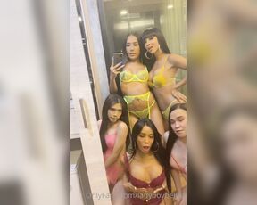 LadyBoyBella‍ aka ladyboybella2 - 10-07-2020 OnlyFans Video - 4 ladyboys is better than 1 or so i was told  tsmemethailand