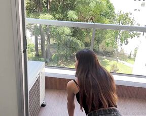 AGOS TS aka beachytsgirlvip - 12-02-2023 OnlyFans Video - FUCKED BY THE AC TECHNICIAN Its really hot in this city and my AC does not