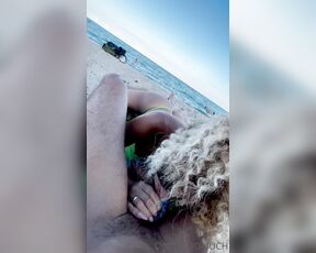 Cindy Too Much aka cindytoomuch - 10-17-2021 OnlyFans Video - Nunca te la han mamado en la playa