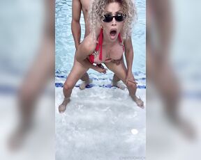 Cindy Too Much aka cindytoomuch - 04-16-2024 OnlyFans Video - would you fuck me in the pool