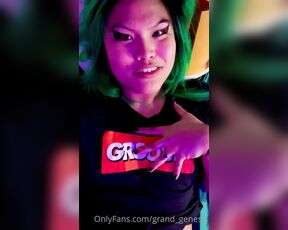 Genesis Green aka grand_genesis - 04-19-2023 OnlyFans Video - Licking up cum is what good girls do, right darling  your gf is addicted to