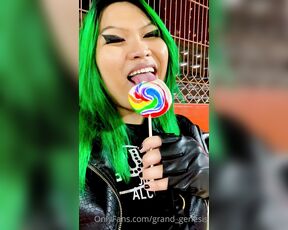 Genesis Green aka grand_genesis - 05-30-2023 OnlyFans Video - Goth girl with a lollipop, a oral fixation classic dont you think  also I totally