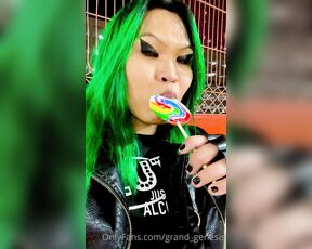 Genesis Green aka grand_genesis - 05-30-2023 OnlyFans Video - Goth girl with a lollipop, a oral fixation classic dont you think  also I totally