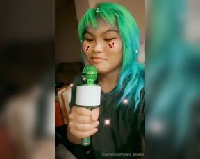 Genesis Green aka grand_genesis - 08-30-2023 OnlyFans Video - So I have a new karaoke mic now I just love singing and also you can